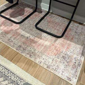Pink Patterned Rug